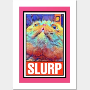 RUFUS the SLURPY CAT (Version 2) Posters and Art